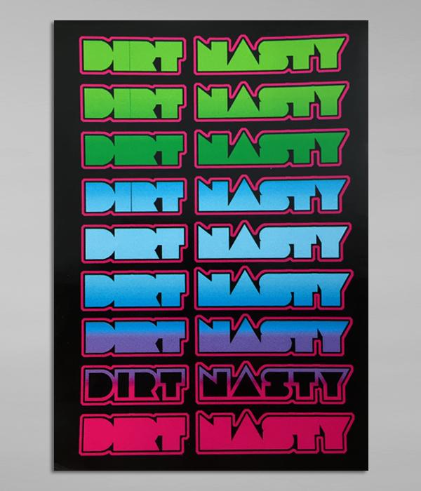 Dirt Nasty Disco Logo Sticker