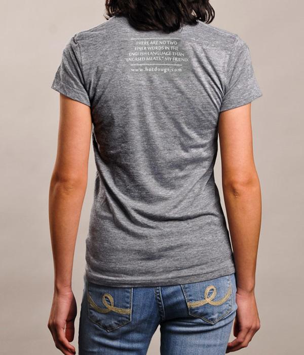 Hot Doug's Classic Logo Ladies V-Neck Shirt