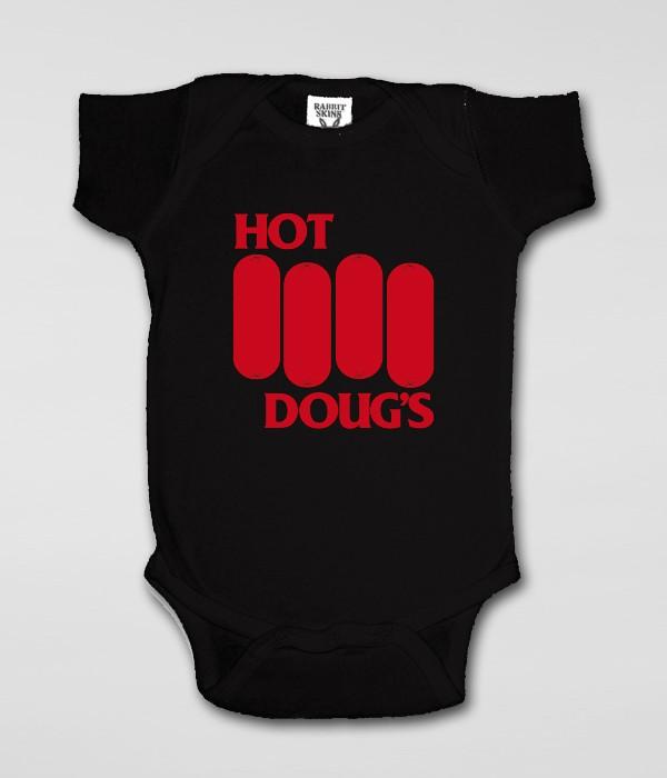 Hot Doug's Black Flag Baby's One Piece