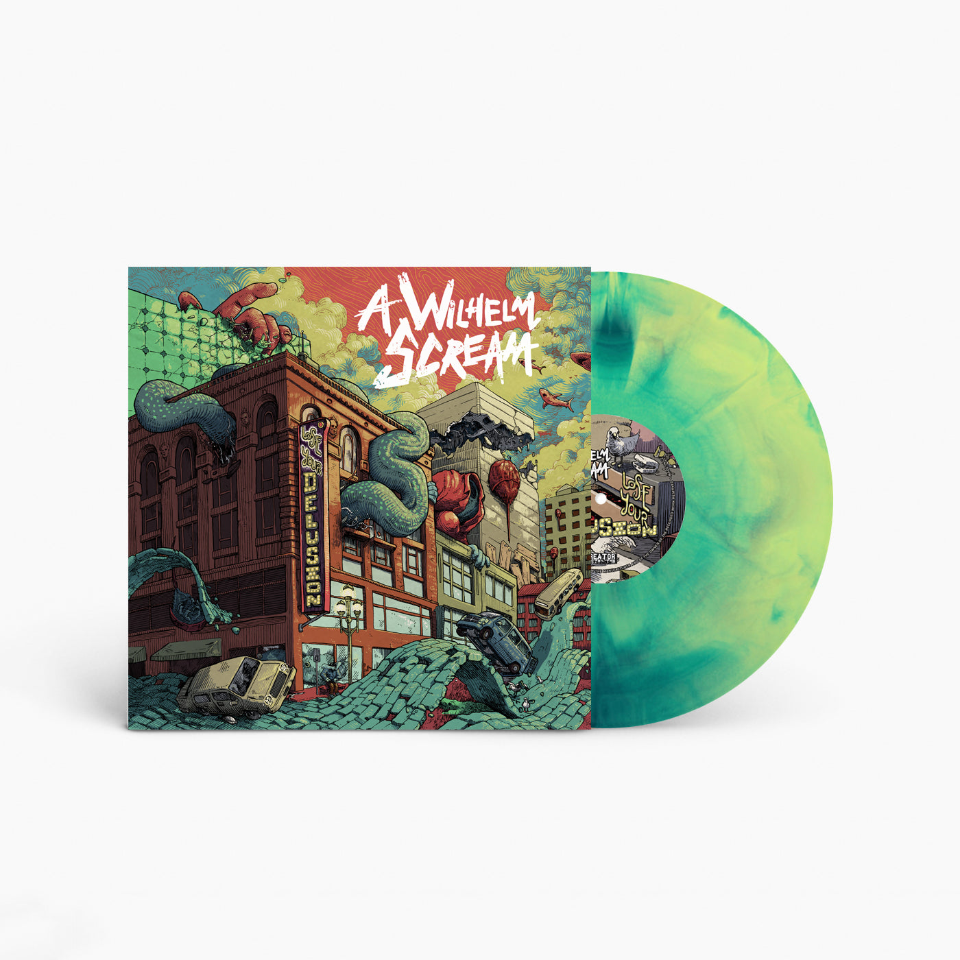 A Wilhelm Scream "Lose Your Delusion" LP (Yellow & Blue Marble) (2nd Pressing)