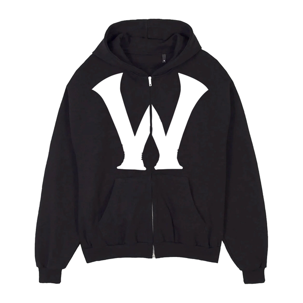 Whethan W Logo Zip Hooded Sweatshirt
