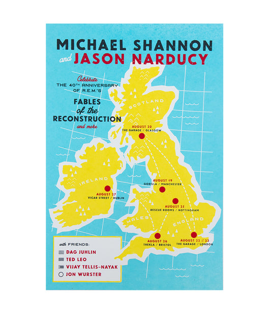 Jason Narducy / Michael Shannon UK/IRL Tour Poster