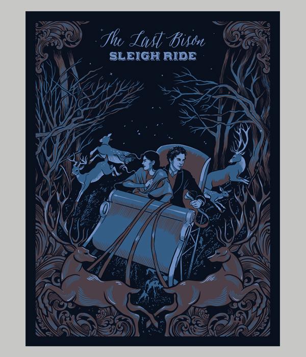 The Last Bison Sleigh Ride Poster
