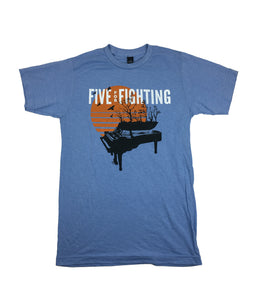 Five For Fighting Sunset Piano Shirt (Lt Blue)
