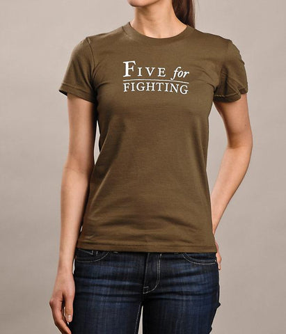 Five For Fighting Girls Logo Shirt (Army)
