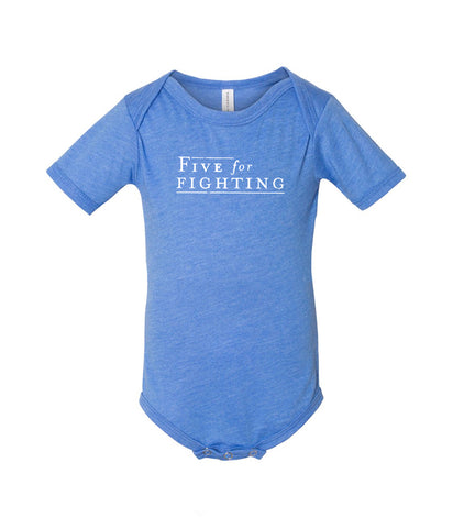 Five For Fighting Logo Baby's One Piece (Blue)
