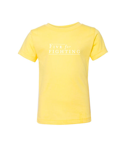 Five For Fighting Logo Youth Shirt (Yellow)