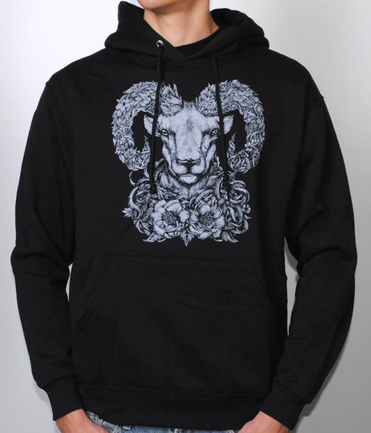 John Garcia Ram Pullover Hooded Sweatshirt