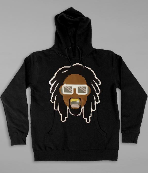 Lil Jon 8-Bit Pullover Hooded Sweatshirt (Black)