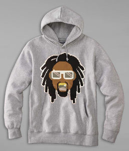 Lil Jon 8-Bit Pullover Hooded Sweatshirt (Heather)