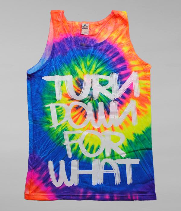 Lil Jon Turn Down For What Neon Rainbow Tank Top