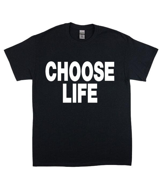 Poorstacy Choose Life Text Shirt