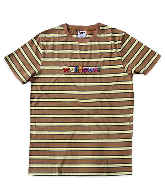 Whethan Wallflower Embroidered Logo Striped Shirt